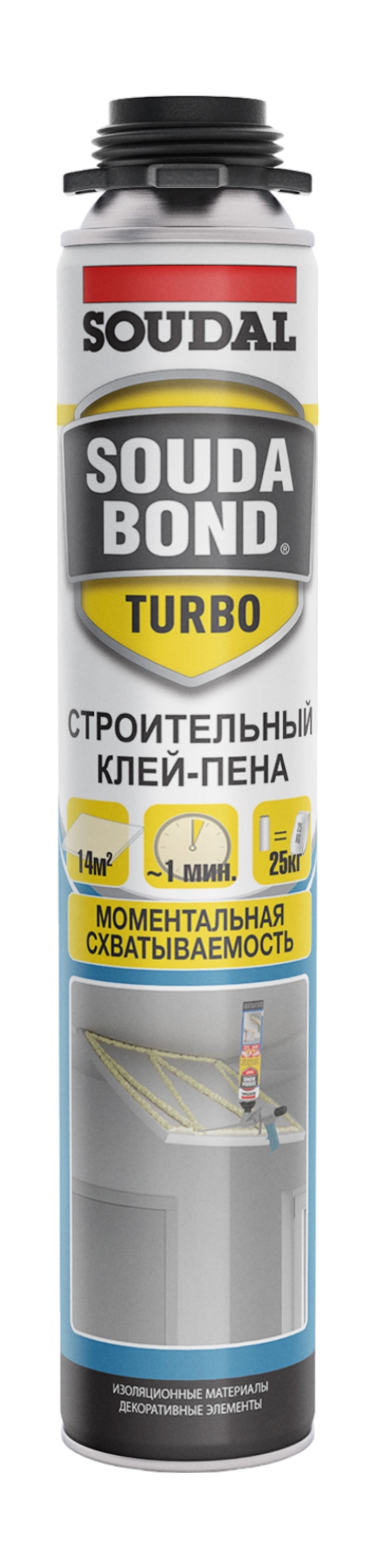 Строительный клей-пена Soudabond TURBO летняя формула